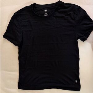 NWOT Frye Black Short Sleeve Crew Neck Tee